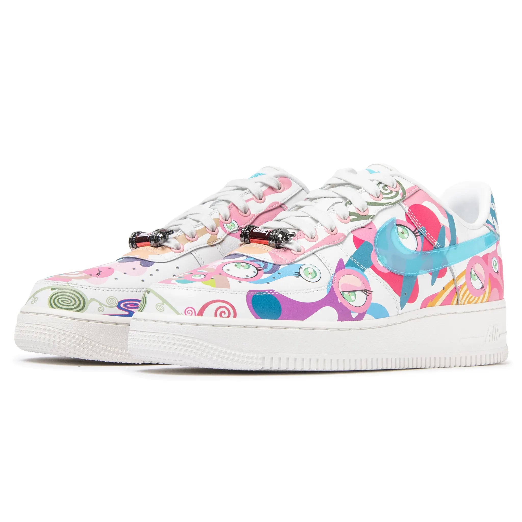 Front side view of RTFKT x Takashi Murakami x Air Force 1 Low 'Murakami DNA'